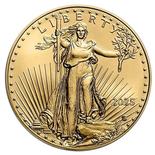 1/2 Unze Gold American Eagle 2025 Goldmünze United States Mint 1/2 Unze | Glänzend Vorsorgen