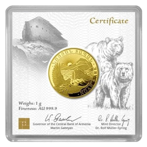 1g Gold Arche Noah 2025 Goldmünze Leipziger Edelmetallverarbeitung 1 Gramm | Glänzend Vorsorgen