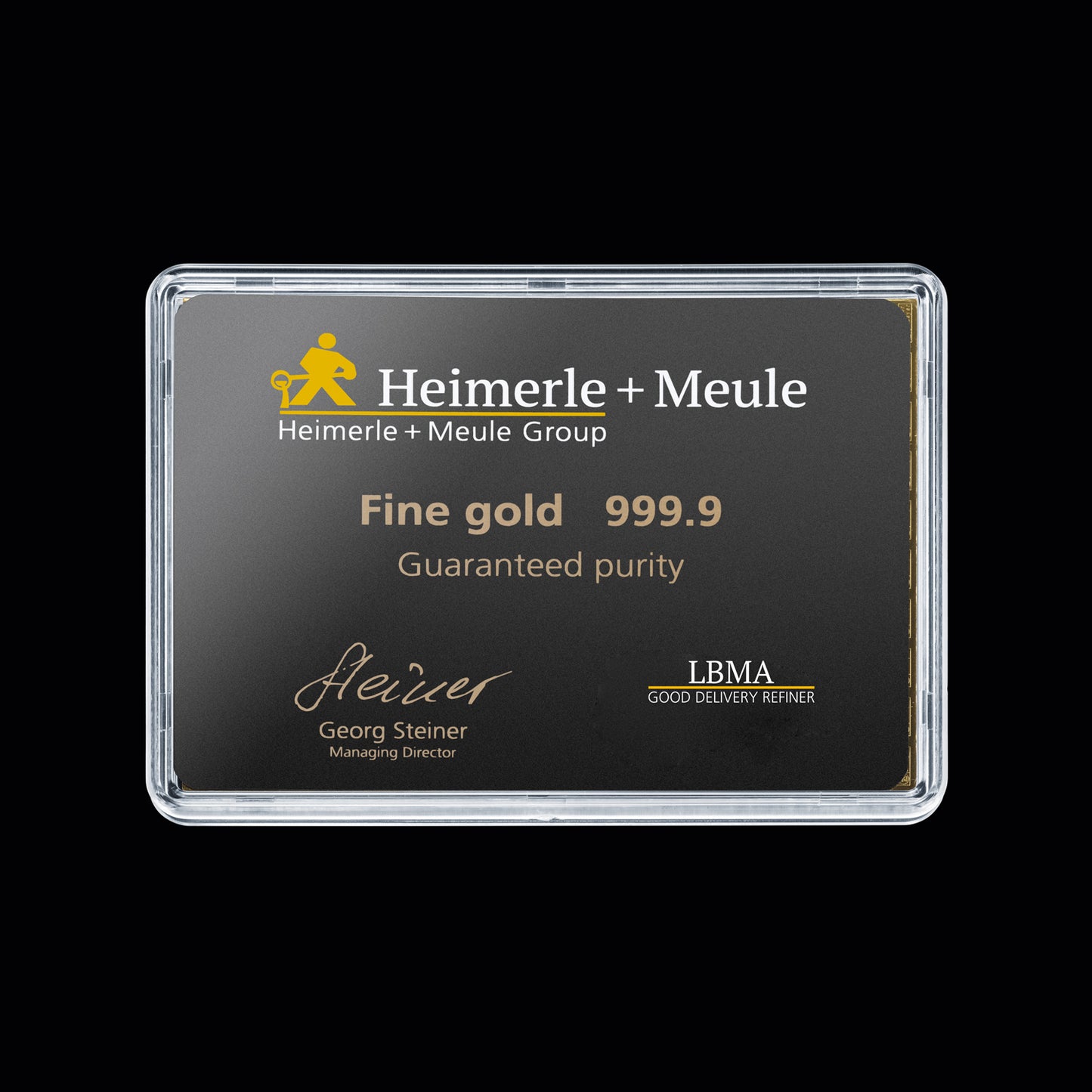 100x1g Gold Tafelbarren Heimerle+Meule