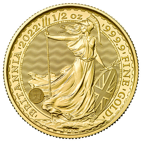 1/2 Unze Gold Britannia diverse Jahrgänge