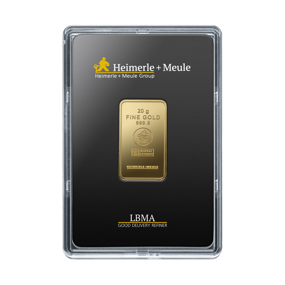 20g Gold Prägebarren Heimerle+Meule