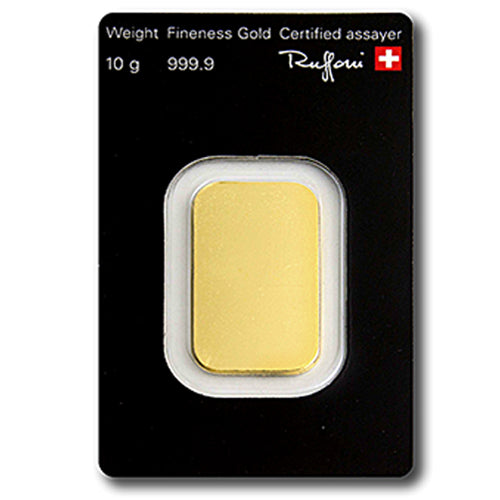 10g Gold Prägebarren Argor Heraeus