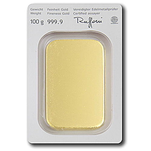 100g Gold Prägebarren Münze Österreich