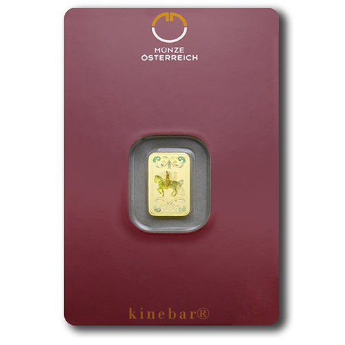 1g Gold Kinebarren Münze Österreich