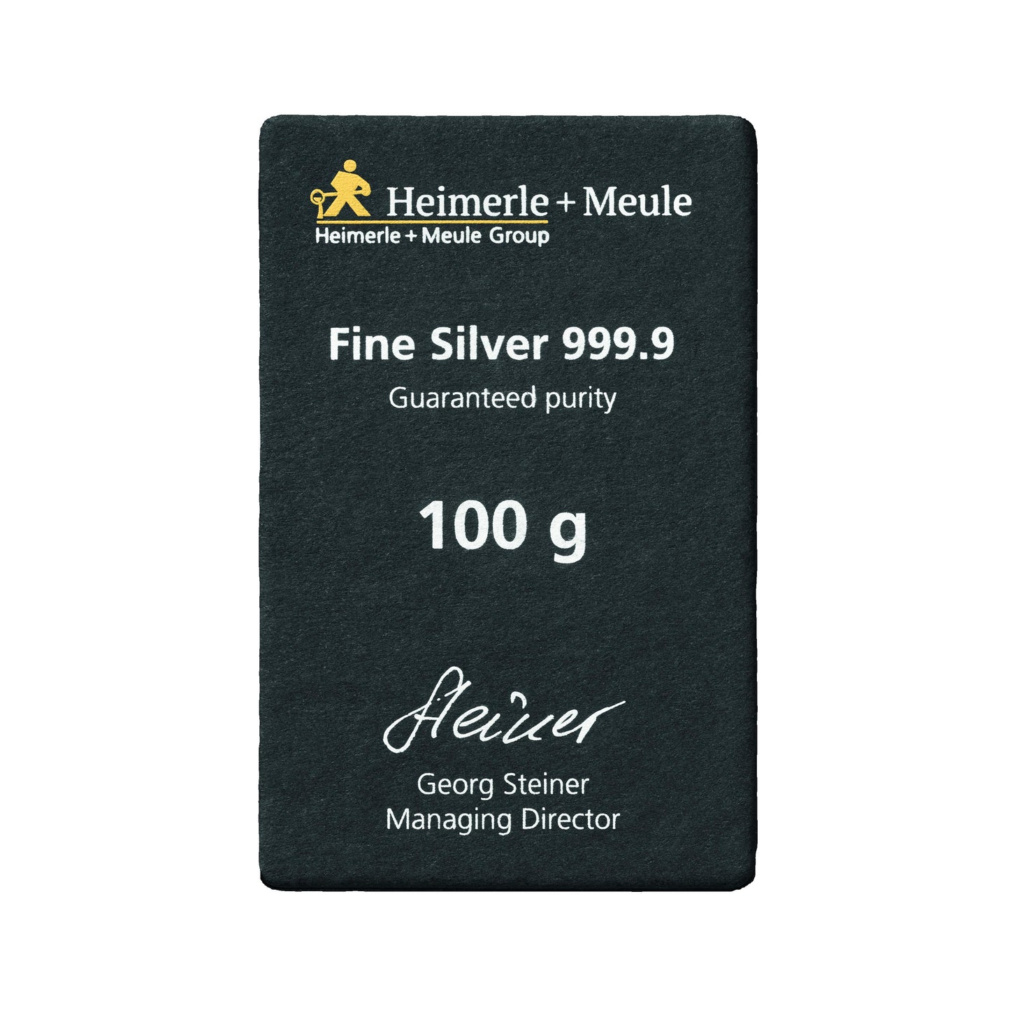 100g Silber Gussbarren Heimerle+Meule