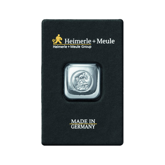 1 Unze Silber Gussbarren Heimerle+Meule