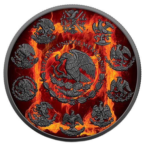 1 Unze Silber Golden Noir Burning Libertad 2023