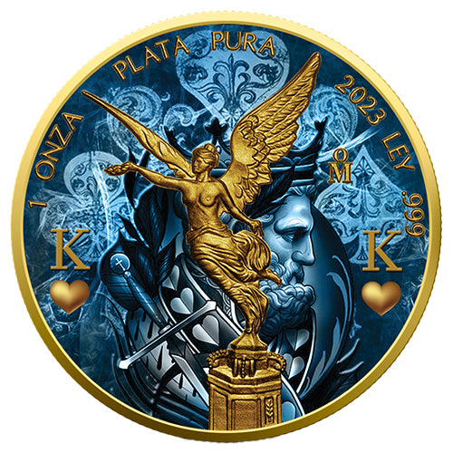 1 Unze Silber Golden Noir Libertad Der König 2023