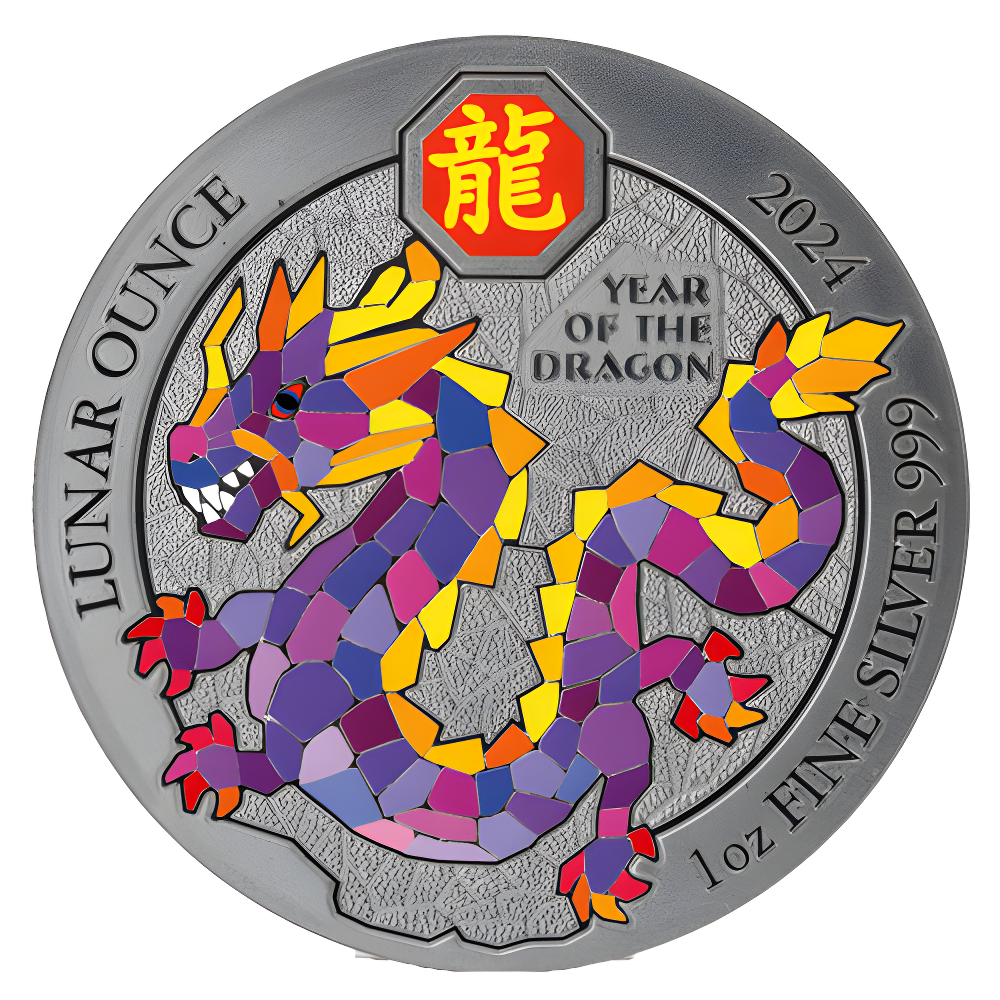 1 Unze Silber Jahr des Drachen 2024