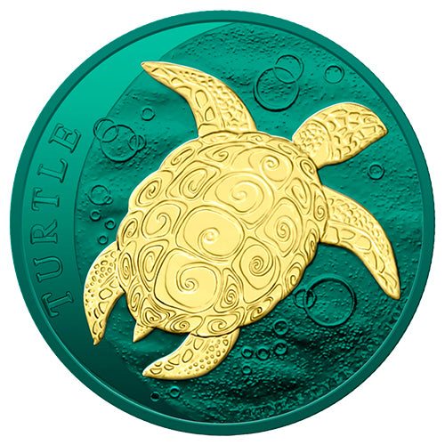 1 Unze Silber Hawksbill Space Turtle 2022