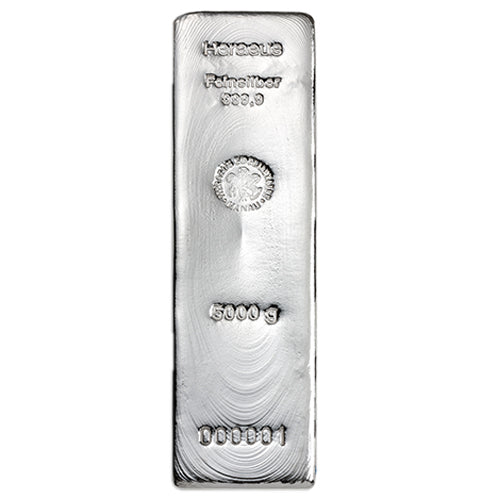 5 Kilo Silber Gussbarren Heraeus