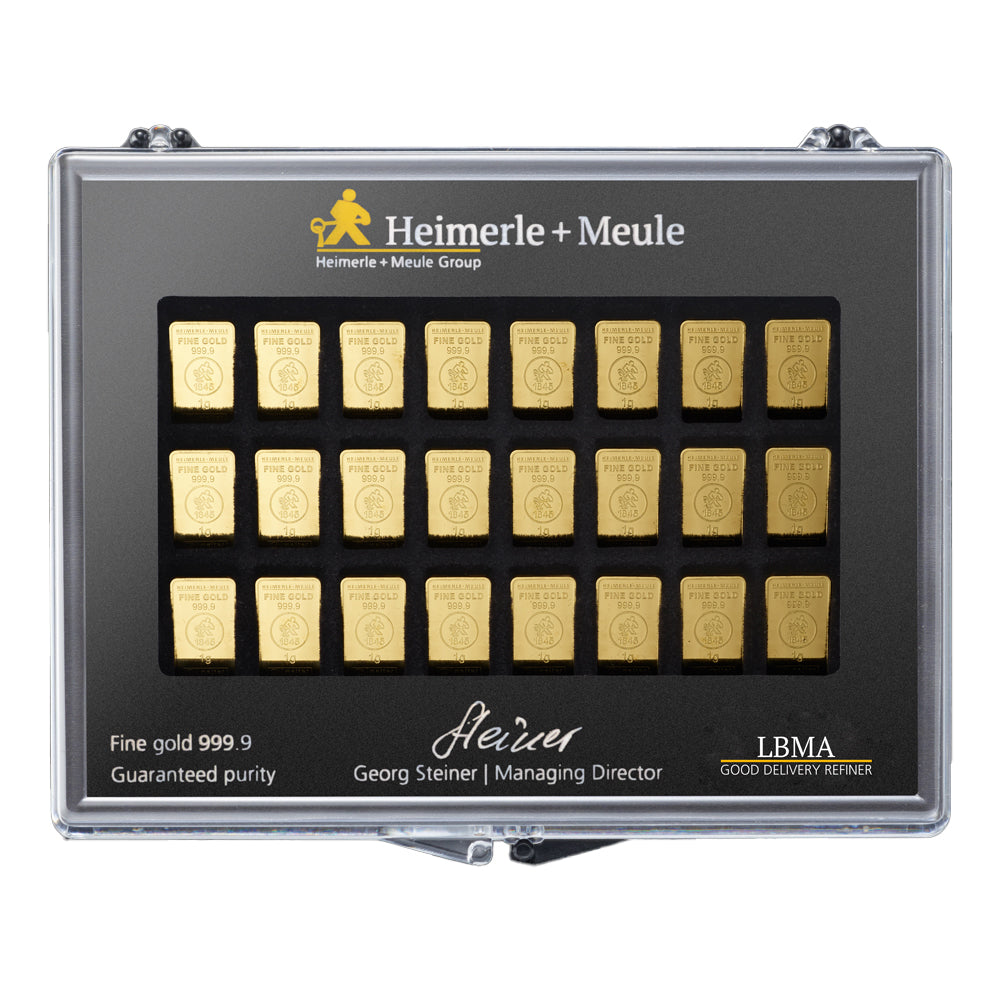 50x1g Gold UnityBar Kollektion Heimerle+Meule