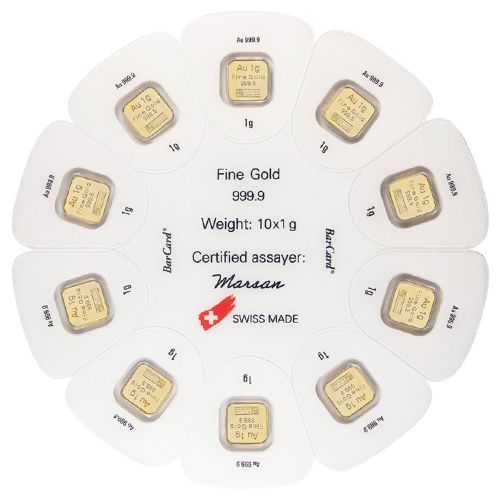 10x1g Goldsamen Argor Heraeus