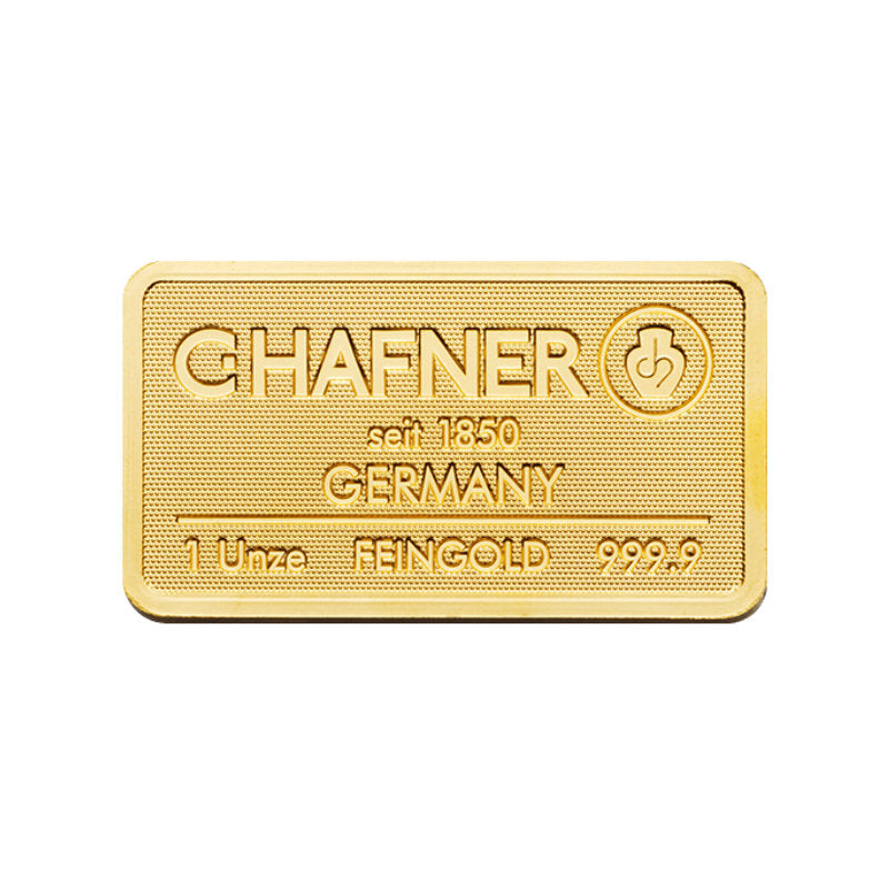 1 Unze Gold Prägebarren C. Hafner
