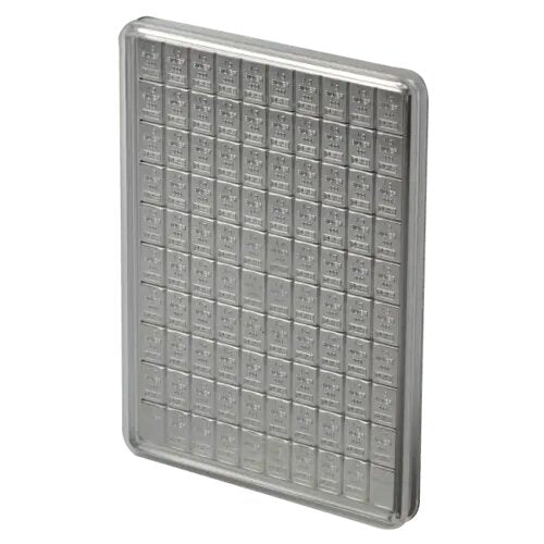 100x1g Silber Tafelbarren Valcambi