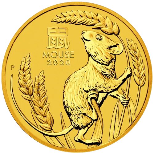 1 Unze Gold Lunar Serie III Maus 2020