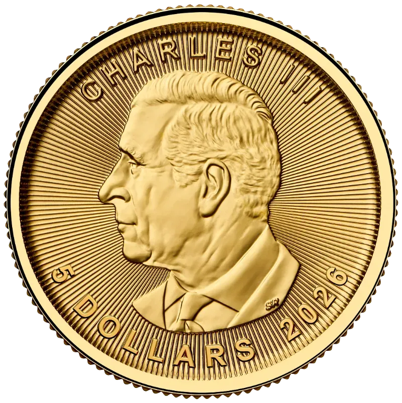 1/10 Unze Gold Maple Leaf 2026 Goldmünze Royal Canadian Mint 1/10 Unze | Glänzend Vorsorgen
