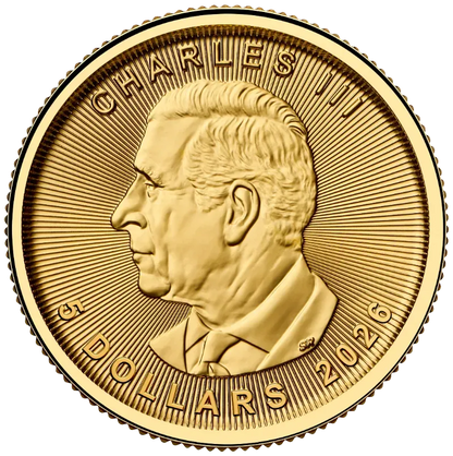 1/10 Unze Gold Maple Leaf 2026 Goldmünze Royal Canadian Mint 1/10 Unze | Glänzend Vorsorgen