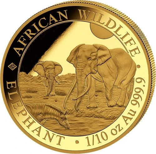 1/10 Unze Gold Somalia Elefant 2026