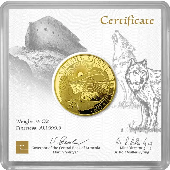 1/2 Unze Gold Arche Noah 2026 Goldmünze Leipziger Edelmetallverarbeitung 1/2 Unze | Glänzend Vorsorgen