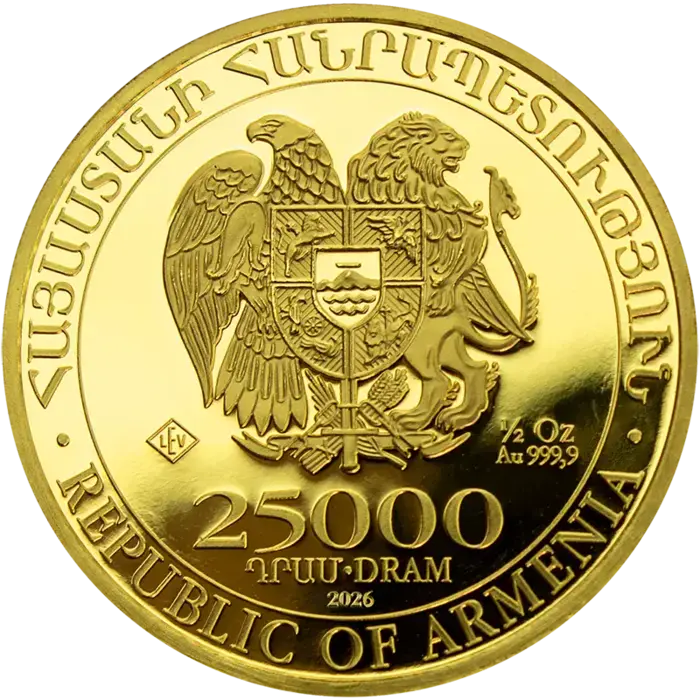 1/2 Unze Gold Arche Noah 2026 Goldmünze Leipziger Edelmetallverarbeitung 1/2 Unze | Glänzend Vorsorgen