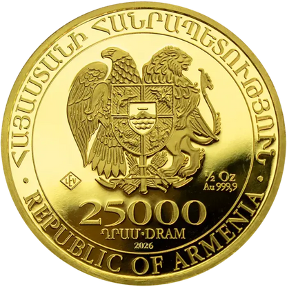 1/2 Unze Gold Arche Noah 2026 Goldmünze Leipziger Edelmetallverarbeitung 1/2 Unze | Glänzend Vorsorgen