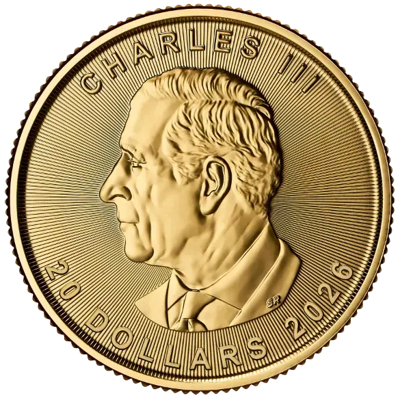 1/2 Unze Gold Maple Leaf 2026 Goldmünze Royal Canadian Mint 1/2 Unze | Glänzend Vorsorgen