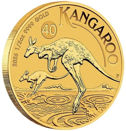 1/2 Unze Gold Australian Kangaroo 2026
