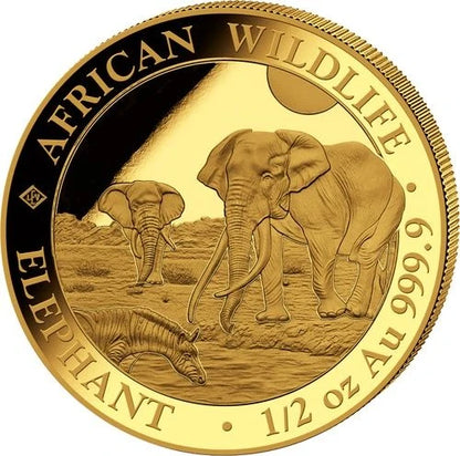 1/2 Unze Gold Somalia Elefant 2026