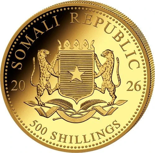 1/2 Unze Gold Somalia Elefant 2026
