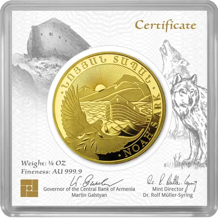 1/4 Unze Gold Arche Noah 2026 Goldmünze Leipziger Edelmetallverarbeitung 1/4 Unze | Glänzend Vorsorgen