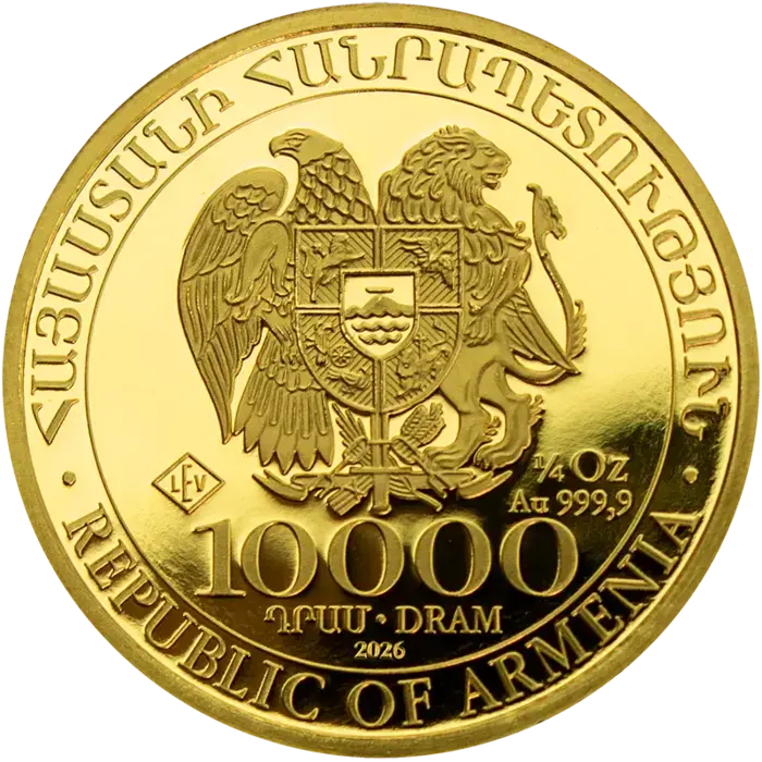1/4 Unze Gold Arche Noah 2026 Goldmünze Leipziger Edelmetallverarbeitung 1/4 Unze | Glänzend Vorsorgen