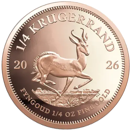 1/4 Unze Gold Krügerrand 2026 Goldmünze Rand Refinery 1/4 Unze | Glänzend Vorsorgen