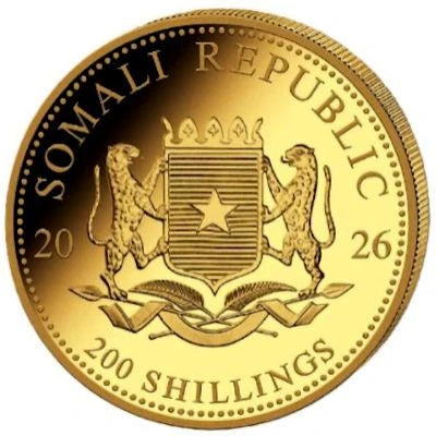 1/4 Unze Gold Somalia Elefant 2026