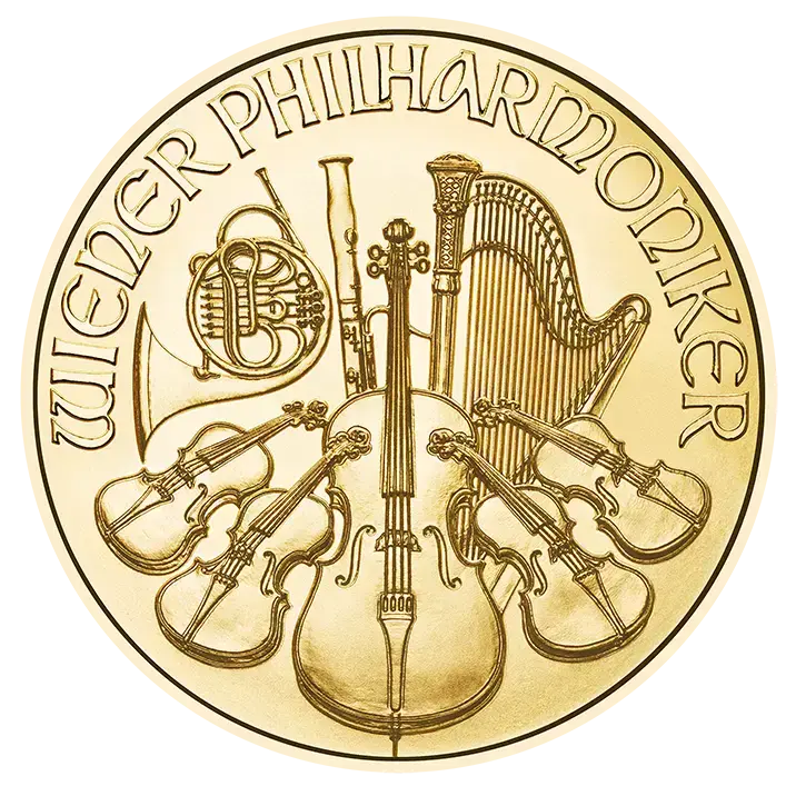 1/4 Unze Gold Wiener Philharmoniker 2026 Goldmünze Münze Österreich 1/4 Unze | Glänzend Vorsorgen