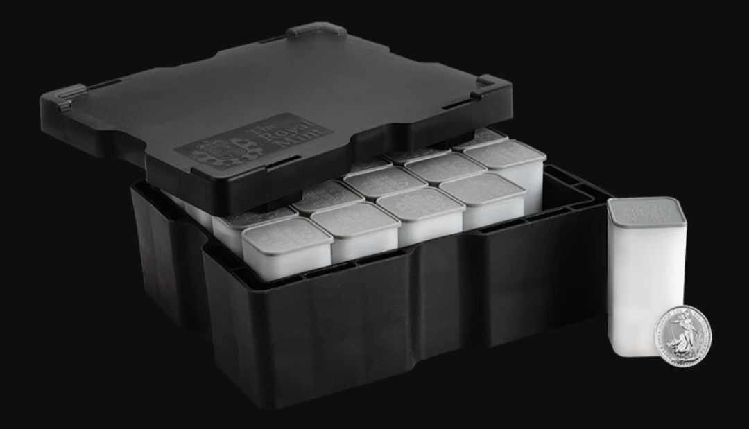 500 Unzen Silber Britannia 2025 - Masterbox mit 500 Stück