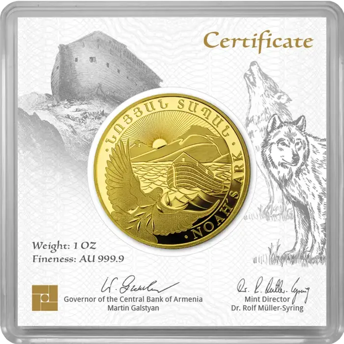 1 Unze Gold Arche Noah 2026 Goldmünze Leipziger Edelmetallverarbeitung 1 Unze | Glänzend Vorsorgen