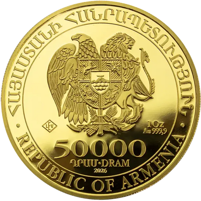 1 Unze Gold Arche Noah 2026 Goldmünze Leipziger Edelmetallverarbeitung 1 Unze | Glänzend Vorsorgen