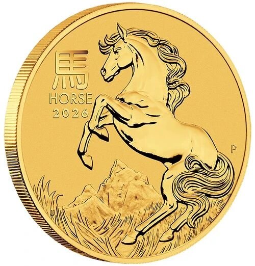 1 Unze Gold Lunar Serie III Pferd 2026