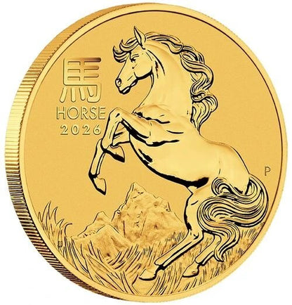 1 Unze Gold Lunar Serie III Pferd 2026