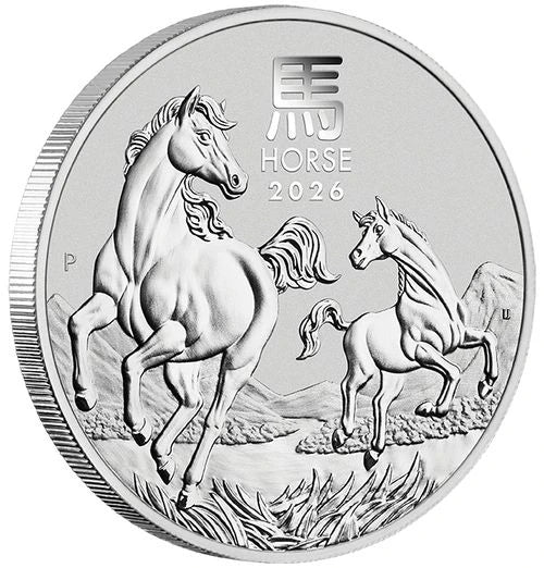 1 Unze Silber Lunar III Pferd 2026
