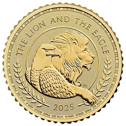 Motivseite 1/10 Unze Gold British Lion and American Eagle 2025, Feingold, Royal Mint