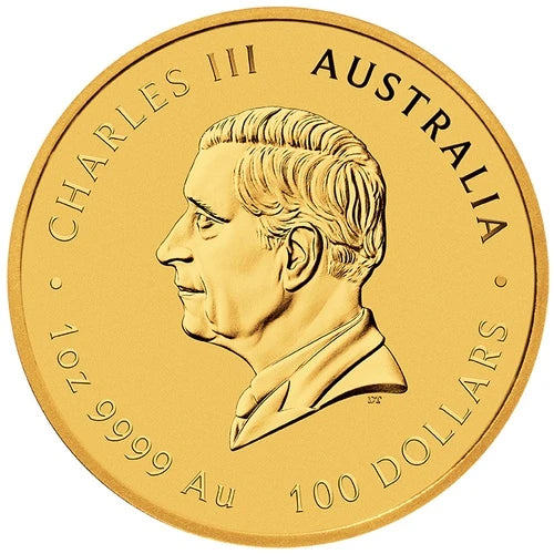 Wertseite 1 Unze Gold Lunar III Ziege 2027, Feingehalt 999,9/1000, Perth Mint