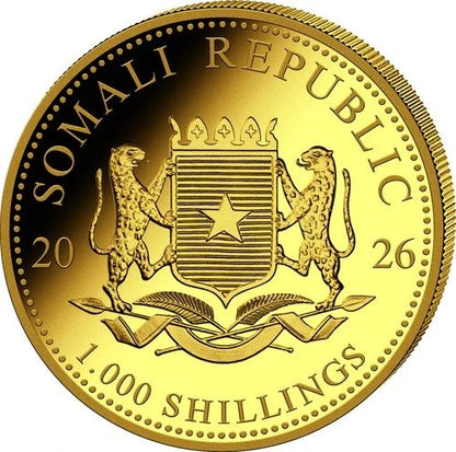 1 Unze Gold Somalia Elefant 2026
