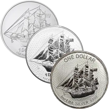 1 Unze Silber Cook Islands Bounty diverse Jahrgänge - differenzbesteuert