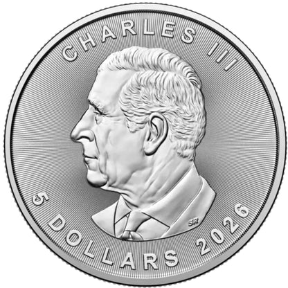 1 Unze Silber Maple Leaf 2026 Silbermünze Royal Canadian Mint 1 Unze (Rückseite) | Glänzend Vorsorgen