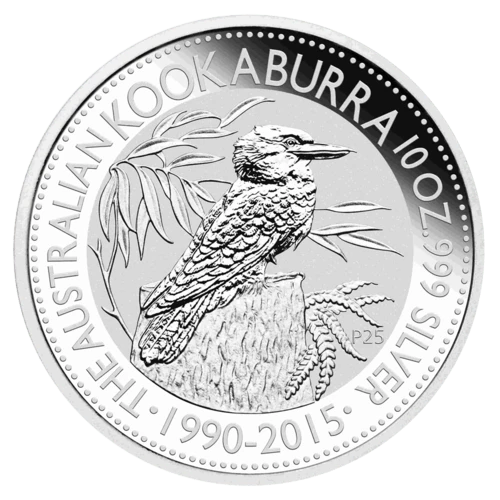 10 Unzen Silber Kookaburra diverse Jahrgänge differenzbesteuert