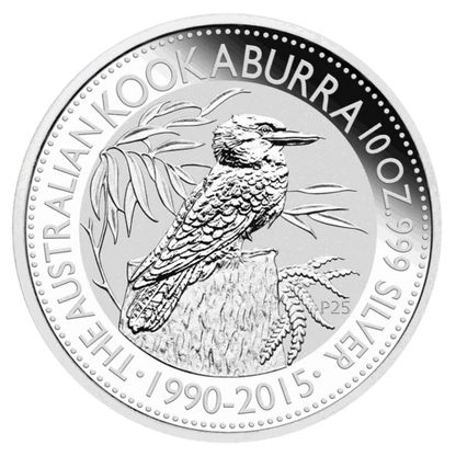 10 Unzen Silber Kookaburra diverse Jahrgänge differenzbesteuert