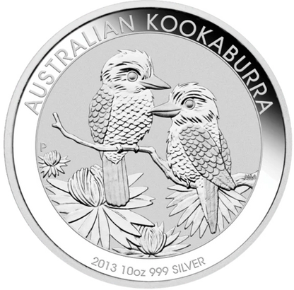 10 Unzen Silber Kookaburra diverse Jahrgänge differenzbesteuert