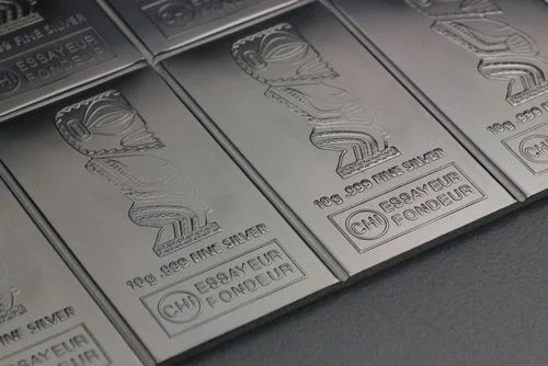 10x10g Silber Münztafel Combicoin Valcambi - differenzbesteuert